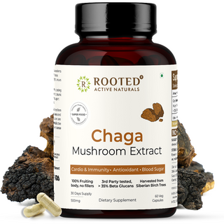 Siberian Chaga Mushroom Capsules for Immunity, Antioxidant Support & Daily Vitality