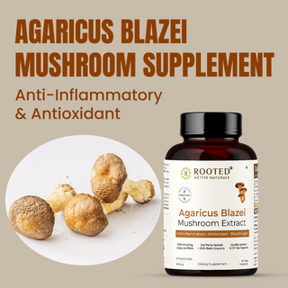 Agaricus Blazei Extract Capsule for Inflammation, Blood Sugar Balance & Antioxidant Support
