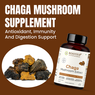 Siberian Chaga Mushroom Capsules for Immunity, Antioxidant Support & Daily Vitality