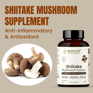 Shiitake Mushroom Extract Capsules for Immunity, Heart Health & Cholesterol Support