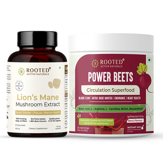 Lion’s Mane Capsules x Power Beets – Brain Clarity Meets Healthy Heart