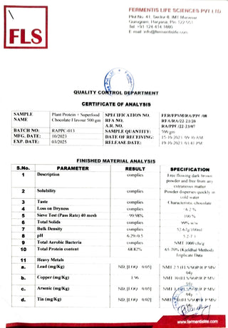 Plant Protein – 24gm Protein - Pea, Mushrooms, Spirulina & Probiotics