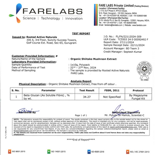 Shiitake Mushroom Extract Capsules for Immunity, Heart Health & Cholesterol Support