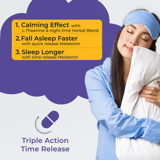 Rooted Sleep Better – Triple Action Time Release – for Deep, Restful Sleep - 60 tablets