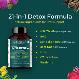 Liver Renew - 21 Powerful Ingredients for Liver Health & Cleansing Support