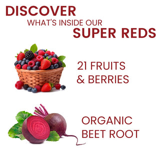 Super Reds – 21 Fruits & Berries in One Scoop for Antioxidants, Heart Health & Detox