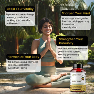 Peruvian Maca Root capsules for Energy, Hormonal Balance & Vitality