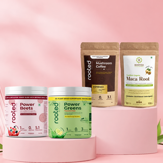 Mushroom & Daily Nutrition (Super Green + Super Reds + Maca Powder + Coffee )
