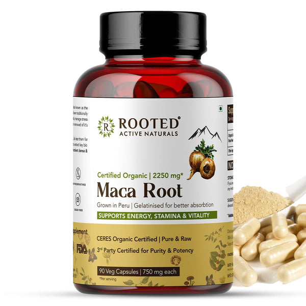 Peruvian Maca Root capsules for Energy, Hormonal Balance & Vitality