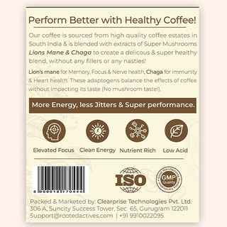 Wellness Mushroom Coffee - Arabica Coffee Enhanced with Superfood Mushrooms | 100gm