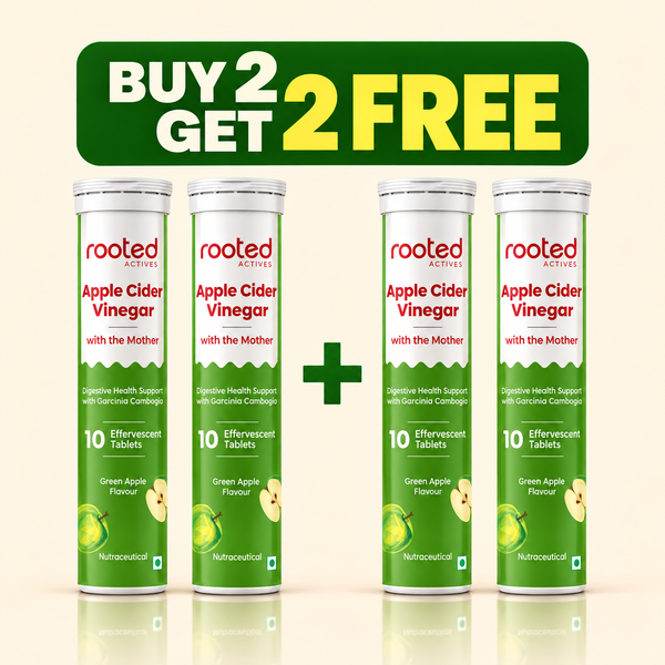 Rooted Actives ACV with the Mother, Effervescent Tablets