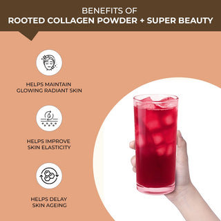 Plant based Collagen, with Tremella mushrooms, Biotin, Silica, Vit C & 17 beauty boosters.