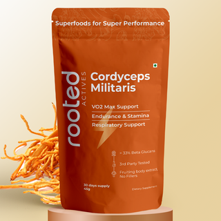 Organic Cordyceps Militaris Mushroom Extract Powder | 100% Pure Extract | Vegan | Lab Tested