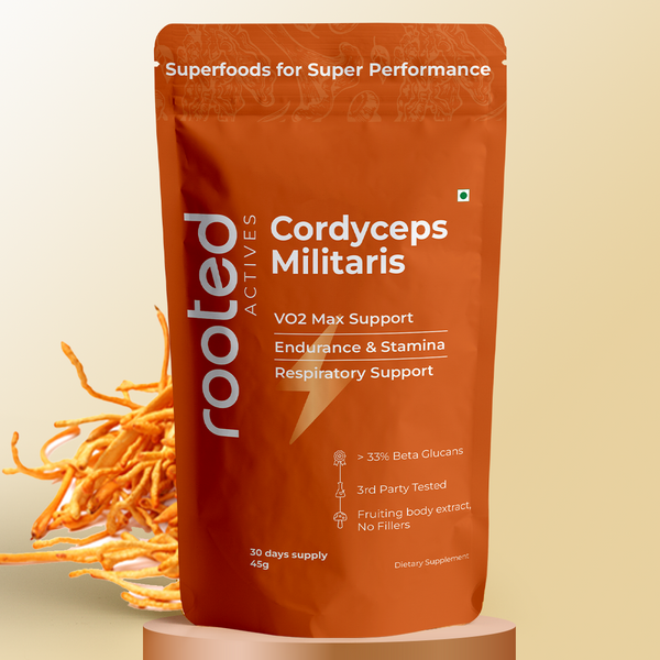 Rooted Actives Organic Cordyceps Militaris Extract Powder