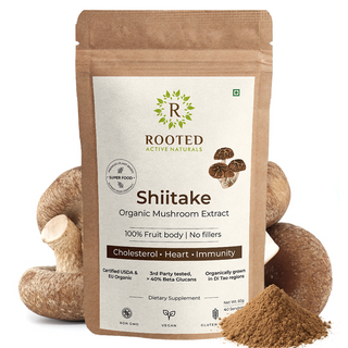 Shiitake Mushroom Extract Powder for Immunity, Heart Health & Antioxidant Support