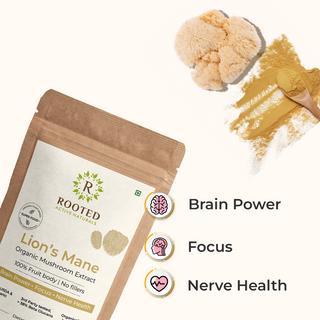 USDA Organic Lions Mane mushroom Extract Powder, > 38% Beta Glucans