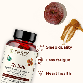 USDA Organic Reishi Mushroom Extract Capsule, > 30% Beta Glucans