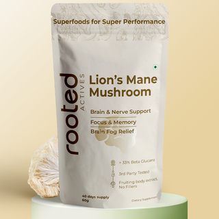 Organic Lion's Mane mushroom Extract Powder for Focus, Memory & Cognitive wellness