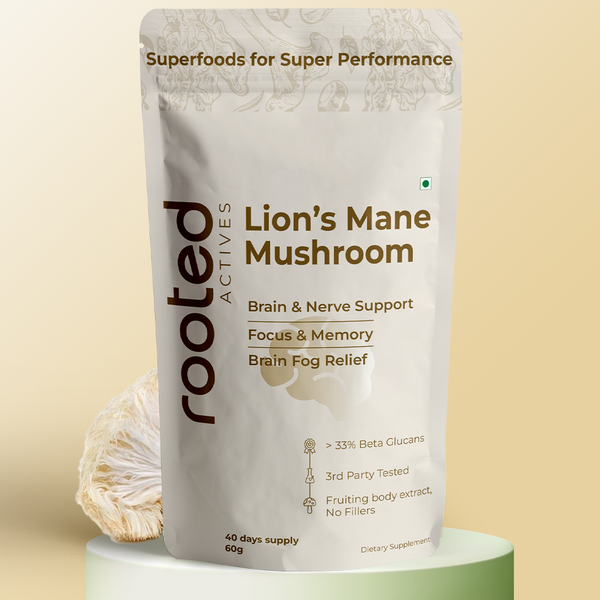 Rooted Actives Lion's Mane Mushroom Extract Powder