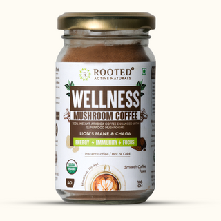 Wellness Mushroom Coffee - Arabica Coffee Enhanced with Superfood Mushrooms | 100gm