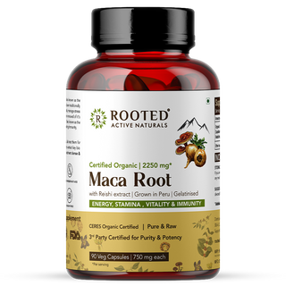 Certified Organic Peruvian Maca Root with Reishi Capsules