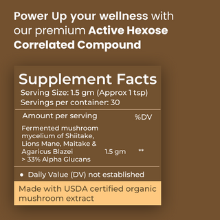 Organic Active Hexose Correlated Compound Powder for Immune & Liver Support