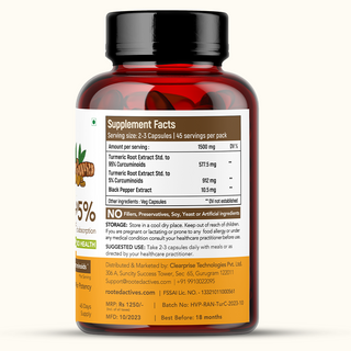 Curcumin with Black Pepper Extract Capsules