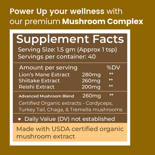 7 Mushroom Complex for Brain, Gut, Immunity & Energy