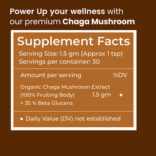 Siberian Chaga Powder for Immunity, Antioxidant Support & Daily Vitality