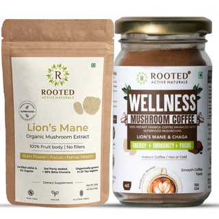 Lion’s Mane Powder x Wellness Mushroom Coffee for Focus & Calm Energy