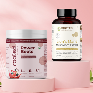 Lion’s Mane Capsules x Power Beets – Brain Clarity Meets Healthy Heart