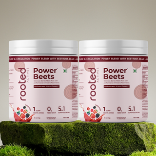 Rooted Power Beets – Daily Beetroot Drink for Energy, Blood Flow & Heart Health (Pack of two)