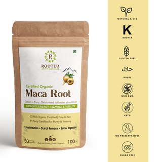 Peruvian Maca Root Powder for Hormonal Balance & Energy Support with 100% Pure Peruvian Maca