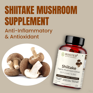 Shiitake Mushroom Extract Capsules for Immunity, Heart Health & Cholesterol Support