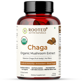 USDA Organic, Siberian Chaga Mushroom Extract,  > 35% Beta Glucans