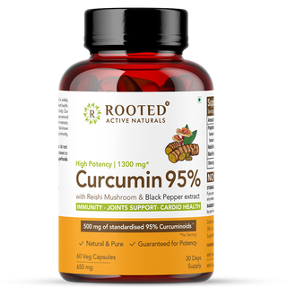 Turmeric Curcumin with Reishi Mushroom ( 650mg Capsules)