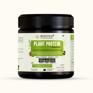 Plant Protein – 24gm Protein - Pea, Mushrooms, Spirulina & Probiotics