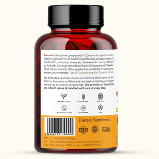 Turmeric Curcumin 95% with Black pepper extract (500 mg  Capsules)