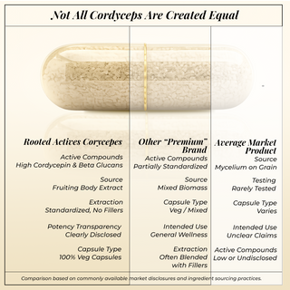 Organic Cordyceps Militaris Extract Capsules | Pure Mushroom Supplement | Lab Tested