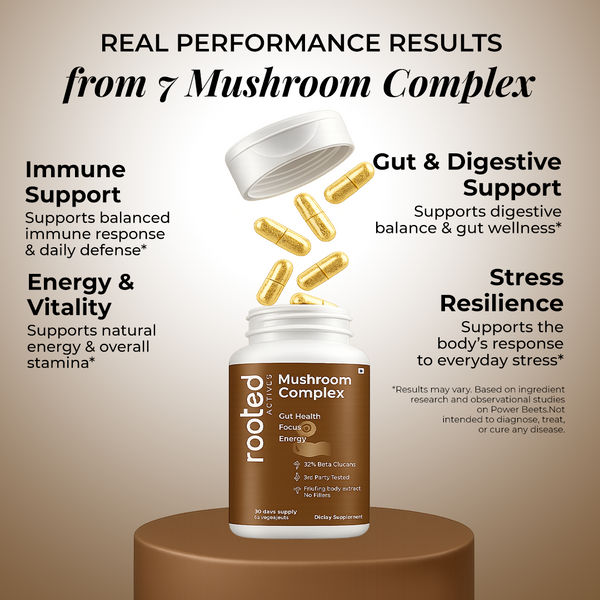 Rooted Actives Organic 7-Mushroom Complex Capsule