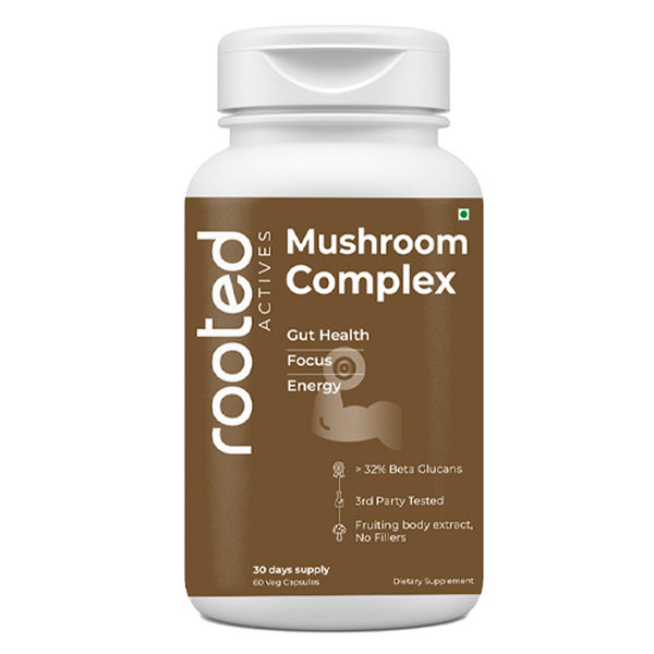 Rooted Actives Organic 7-Mushroom Complex Capsule