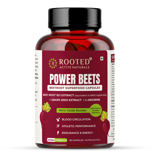 Rooted Actives Power Beets Capsules