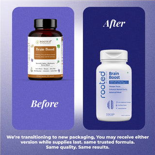 Brain Booster - Brahmi Shankpushpi, Bacopa, Lions Mane Mushroom & Jatamansi, Brain Memory Booster Mind Focus Mood, Nootropics Cognitive - 60 Veg Capsules