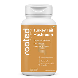Turkey Tail Mushroom Extract Capsules for Immunity, Gut Health & Cellular Support