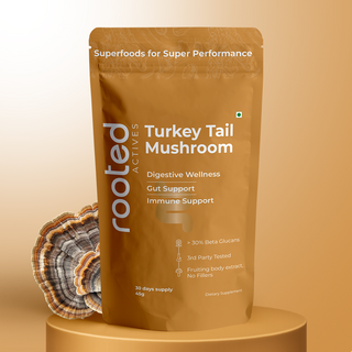 Turkey Tail Mushroom Extract Powder for Immunity, Gut Health & Antioxidant Support