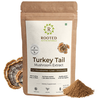 Turkey Tail Mushroom Extract Powder for Immunity, Gut Health & Antioxidant Support