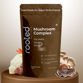 7 Mushroom Complex Powder for Heart, Liver, Gut, Energy & Immunity