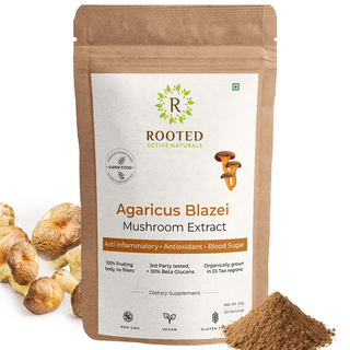 Organic Agaricus Blazei Extract Powder for Inflammation, Blood Sugar Support & Antioxidant Defense