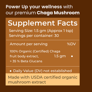 Siberian Chaga Powder for Immunity, Antioxidant Support & Daily Vitality