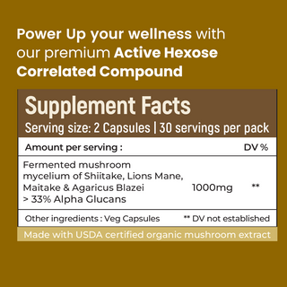 Organic Active Hexose Correlated Compound Capsule for Advanced Immunity & Liver Support